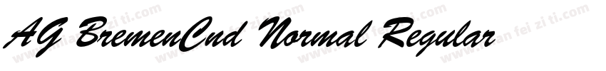 AG BremenCnd Normal Regular字体下载字体转换